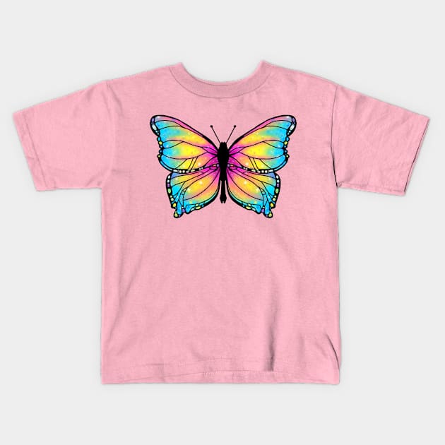 Pan Butterfly Kids T-Shirt by Art by Veya